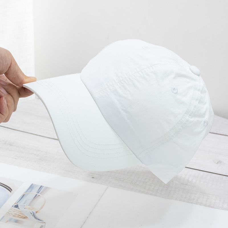 Wholesale Soft top washed quick-drying cloth face-revealing small sun visor baseball cap